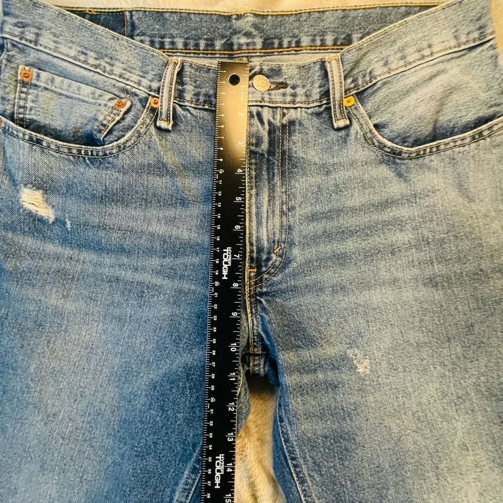 Levi's Jeans Mens 34 Blue‎ 541 Athletic Taper Distressed Denim Pants